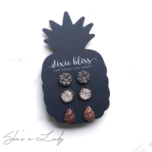 Dixie Bliss Jewelry - Dixie Bliss She's A Lady Earrings
